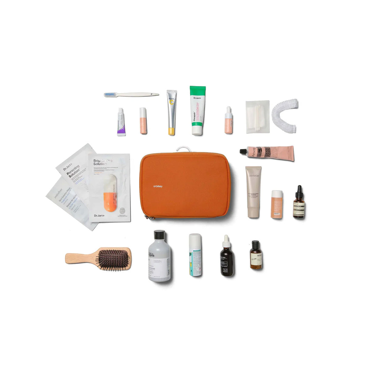 Orbitkey Hanging Toiletry Pouch, Terracotta