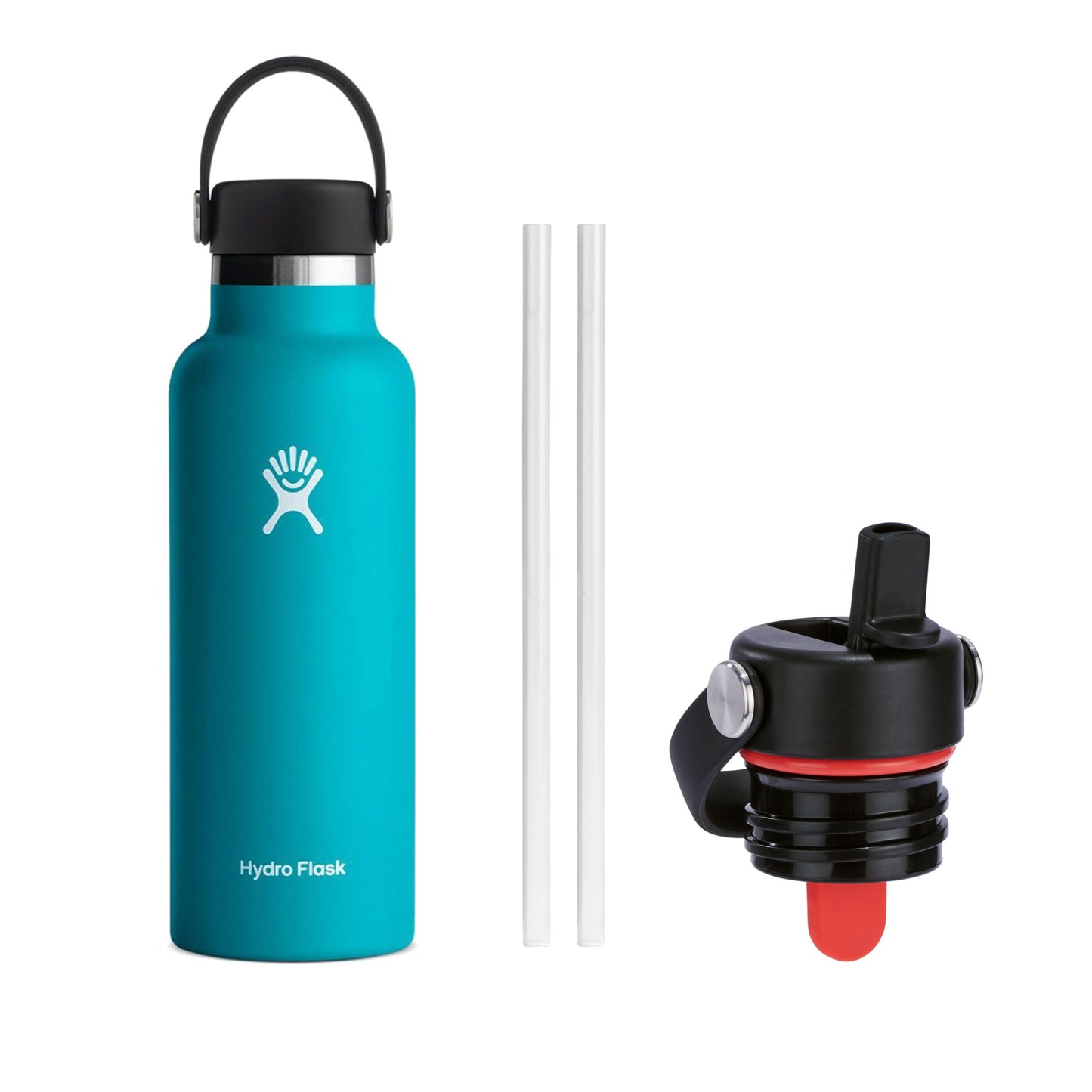 Hydro Flask Standard Mouth Flex Cap + Straw Cap, 532ml (18oz)