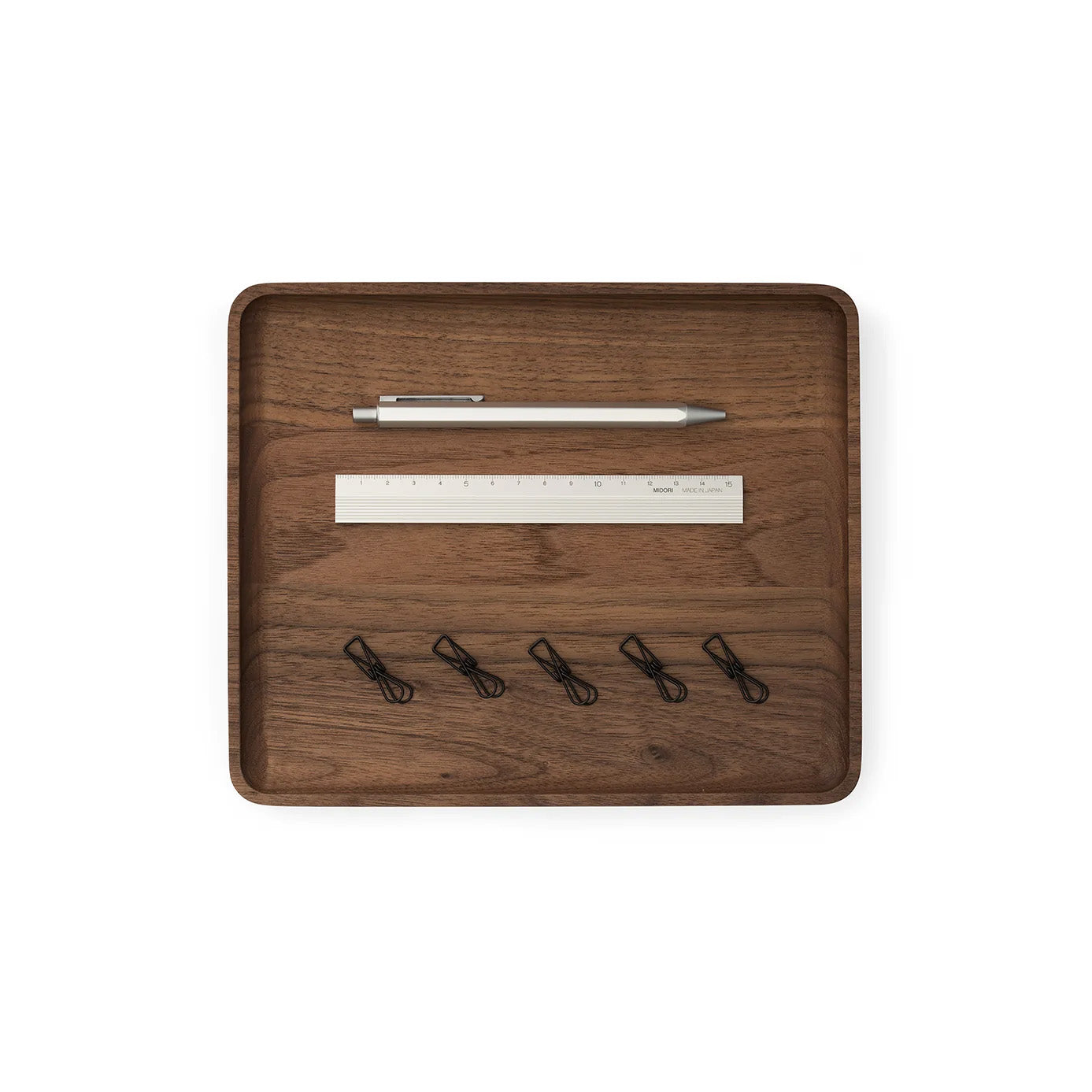 Oakywood Catchall Tray Medium, Walnut