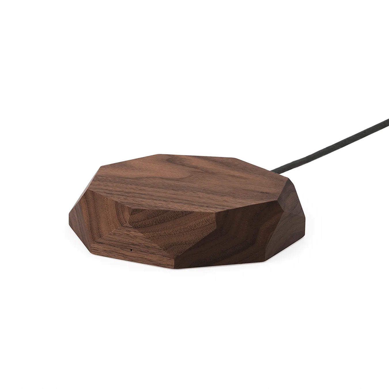 Oakywood Geometric Charging Pad, Walnut