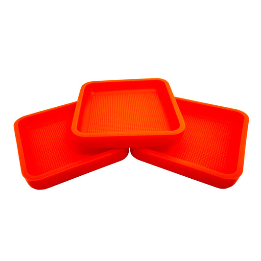 CountyComm Tinker-Man DIY Tray Non Slip (3 Pack), International Orange