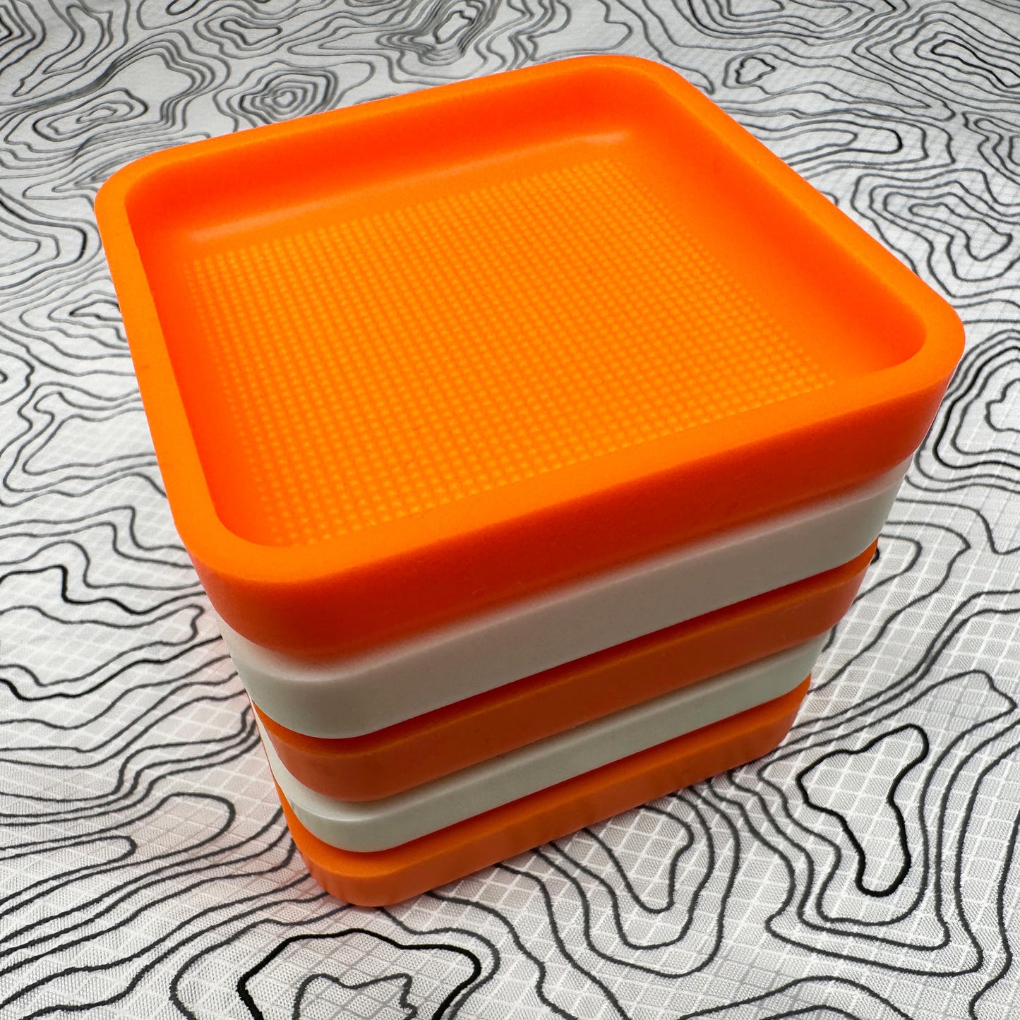 CountyComm Tinker-Man DIY Tray Non Slip (3 Pack), International Orange