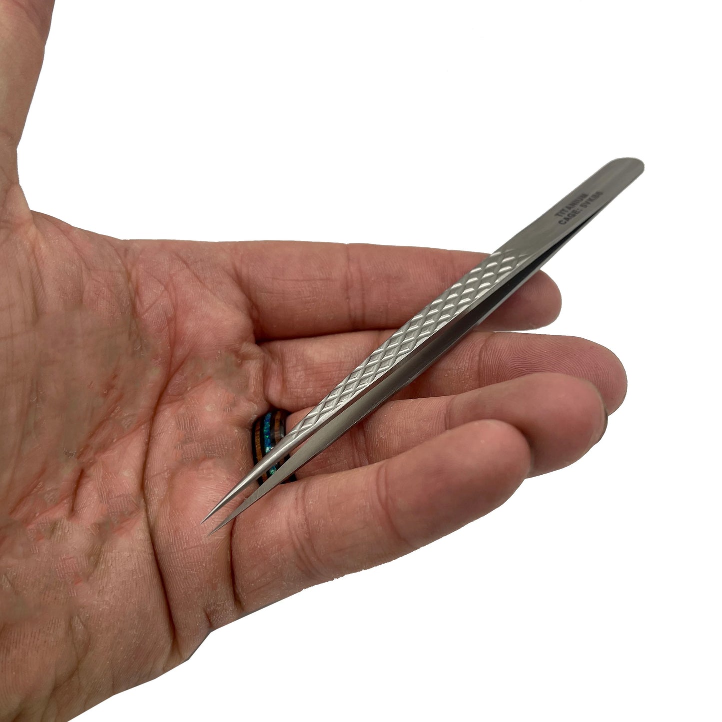 CountyComm Pineapple Straight Titanium Ultra Fine Tweezers by Maratac®