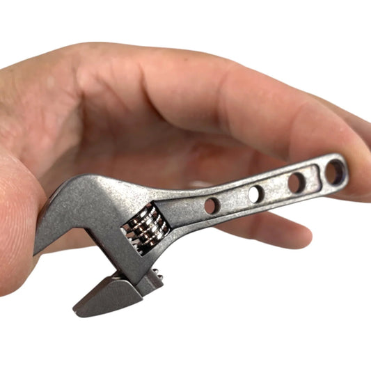 CountyComm Small Adjustable Wrench Titanium 3 Inch