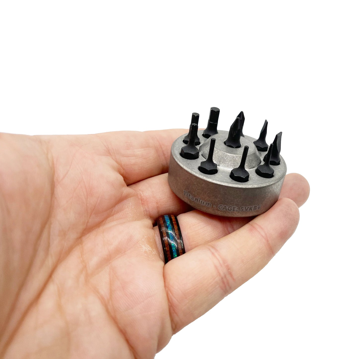 CountyComm Universal Titanium Desk Stand for 1/4" Screwdriver Sets Gen 2