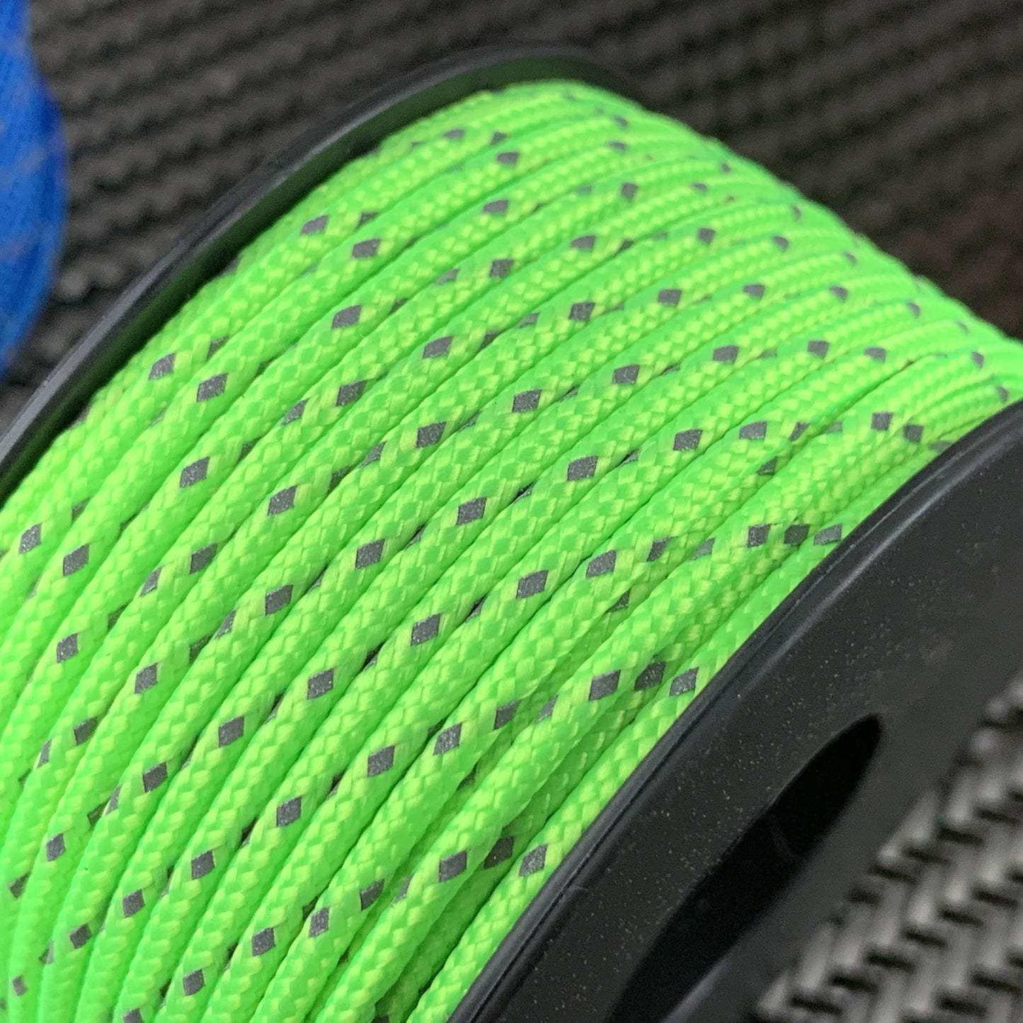 CountyComm Micro Reflective Cord 65ft /200lb Test, Royal Blue