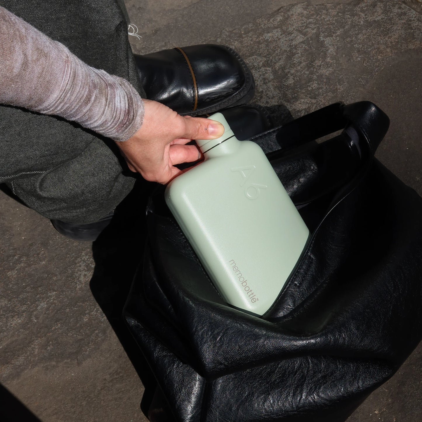 Memobottle™ A6 Stainless Steel 500ml, Pistachio