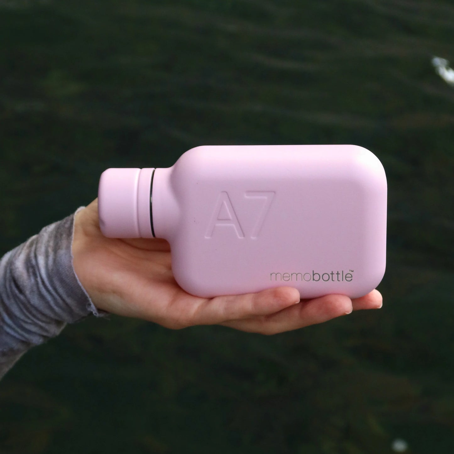 Memobottle™ A7 Stainless Steel 250ml, Pink Salt