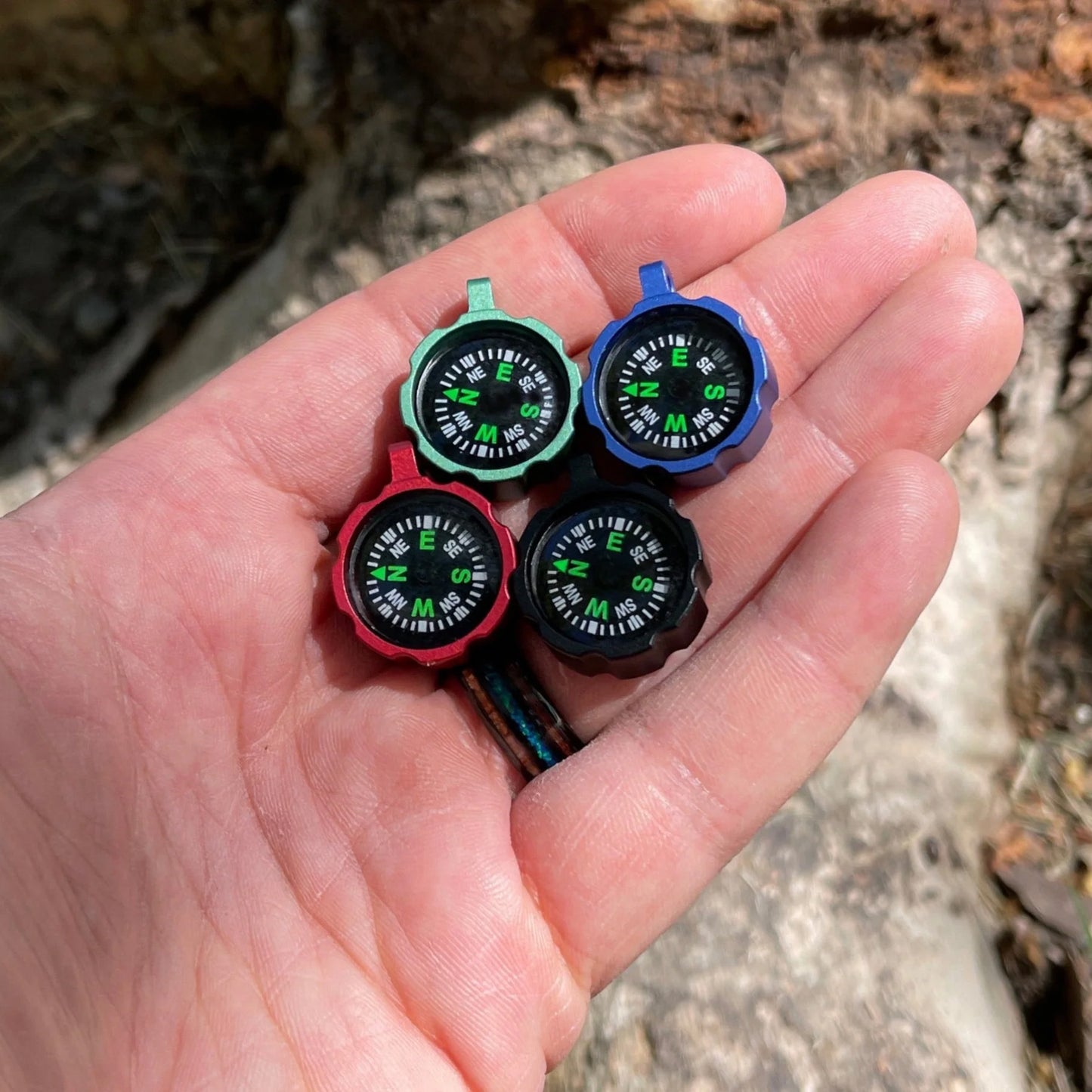 CountyComm Rugged Anodized Companion Compass Gen 2, Navy Blue