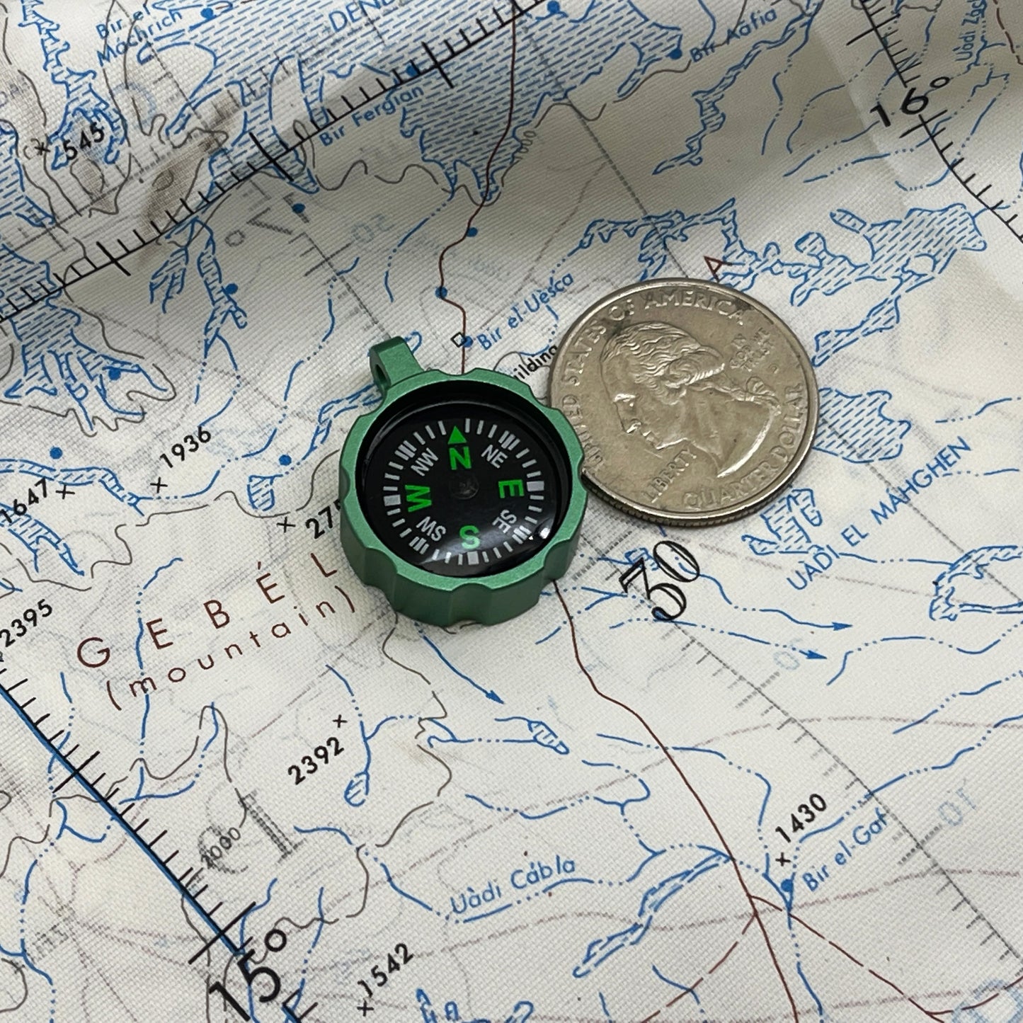 CountyComm Rugged Anodized Companion Compass Gen 2, Navy Blue