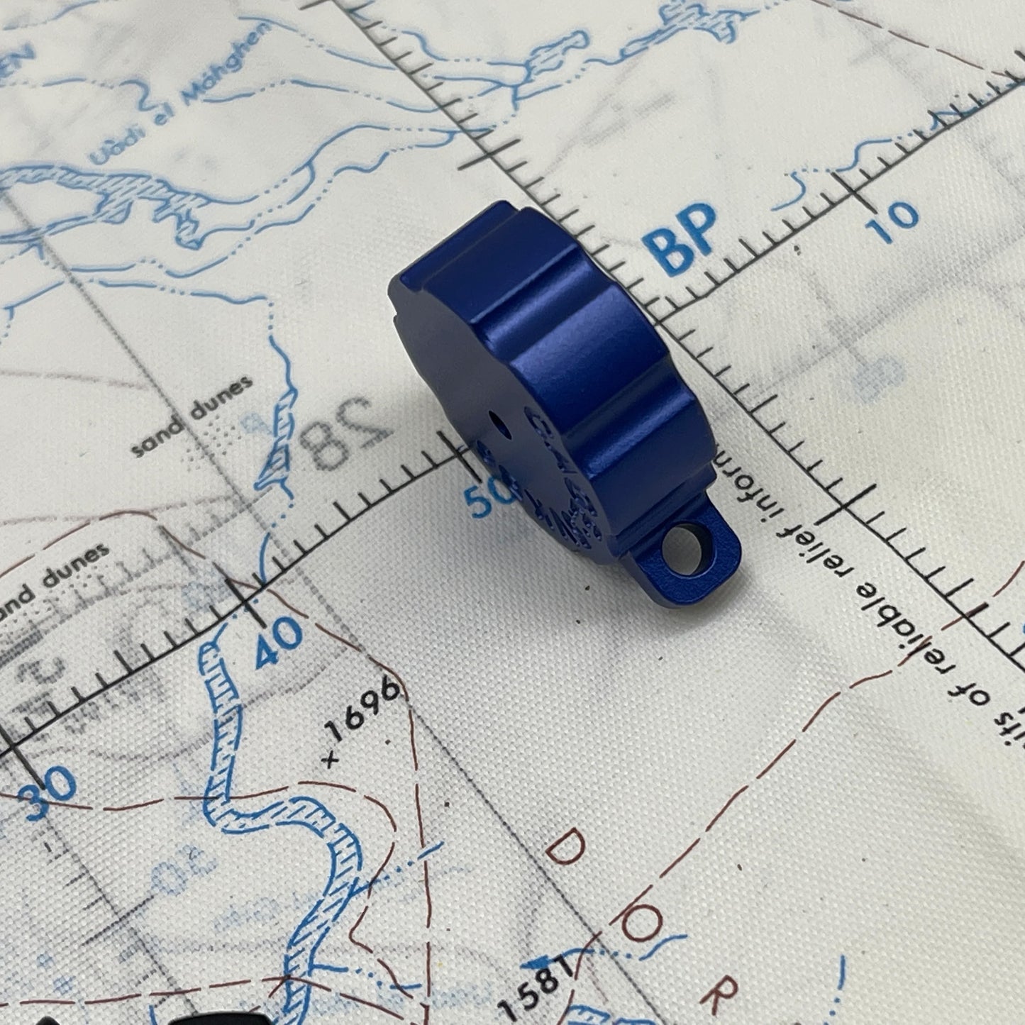 CountyComm Rugged Anodized Companion Compass Gen 2, Navy Blue