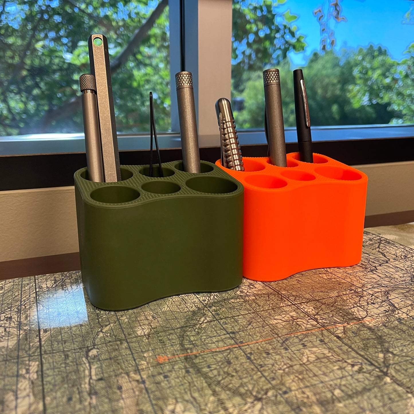 CountyComm Silicone RO Tool Caddy by Maratac®, OD Green