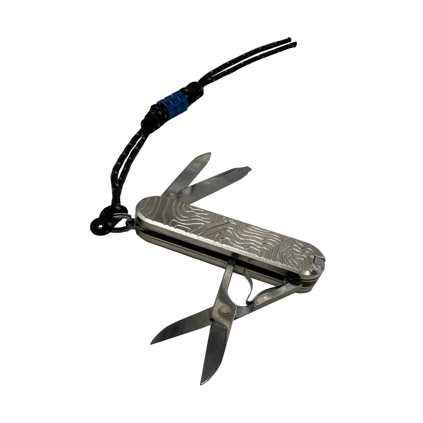 CountyComm 58mm Titanium Scales + Classic Swiss Army Knife Kit, Topography