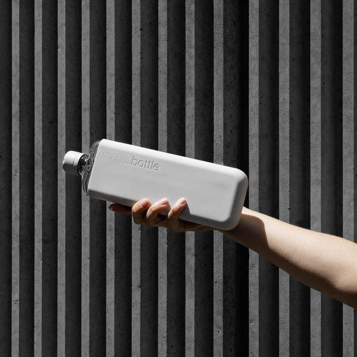 Memobottle™ Slim Transparent Bundle 450ml, Cool Grey