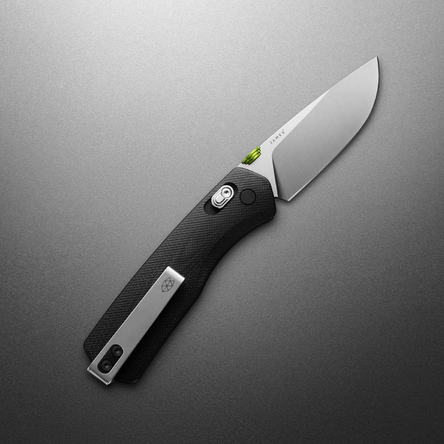 The James Brand The Carter G10 Straight, Black/Stainless