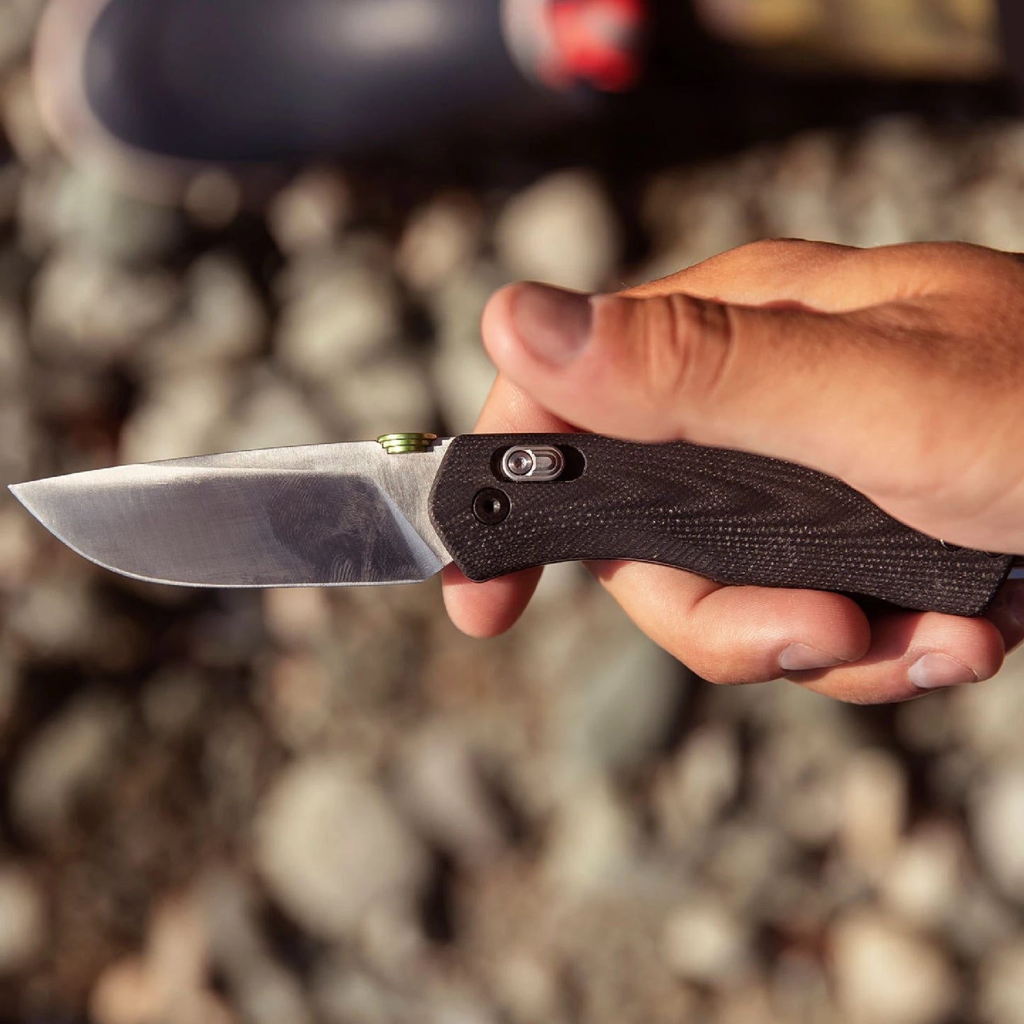 The James Brand The Carter G10 Straight, Black/Stainless