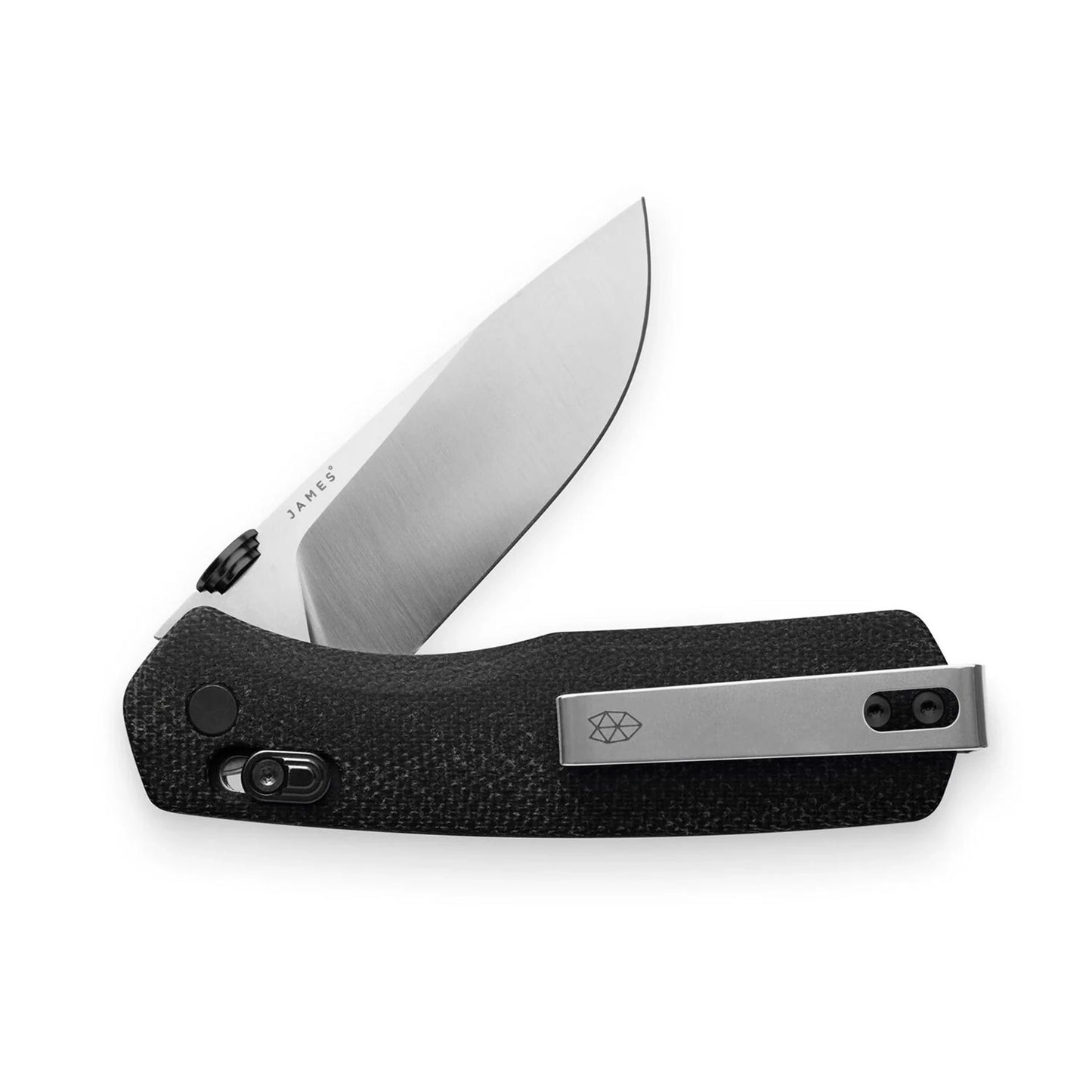 The James Brand The Carter Straight, Black Micarta/Stainless