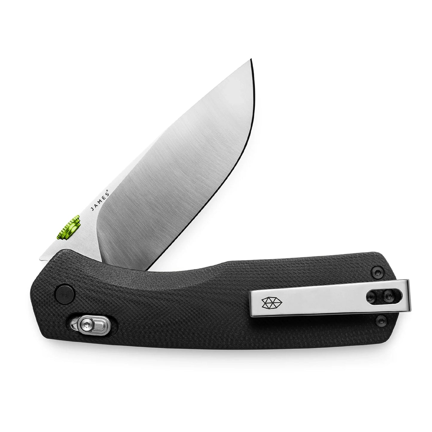 The James Brand The Carter XL G10 Straight, Black/Stainless