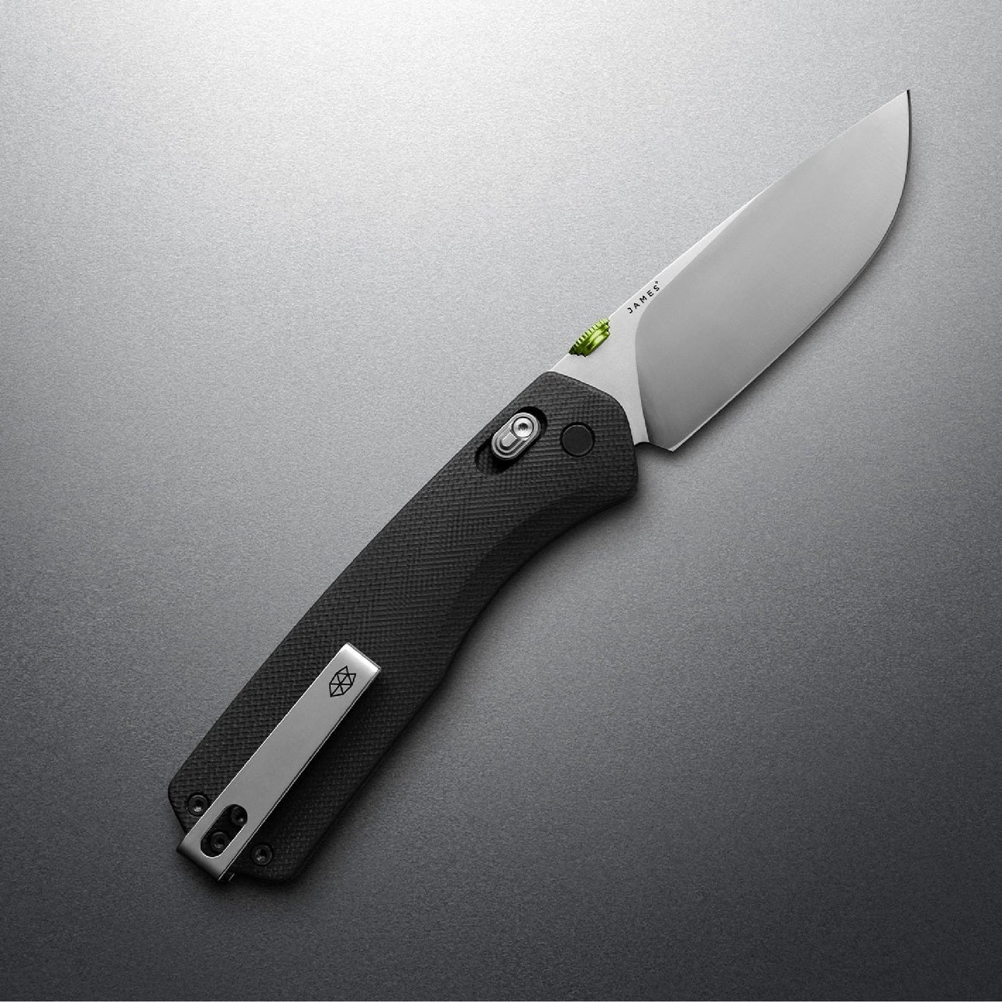 The James Brand The Carter XL G10 Straight, Black/Stainless