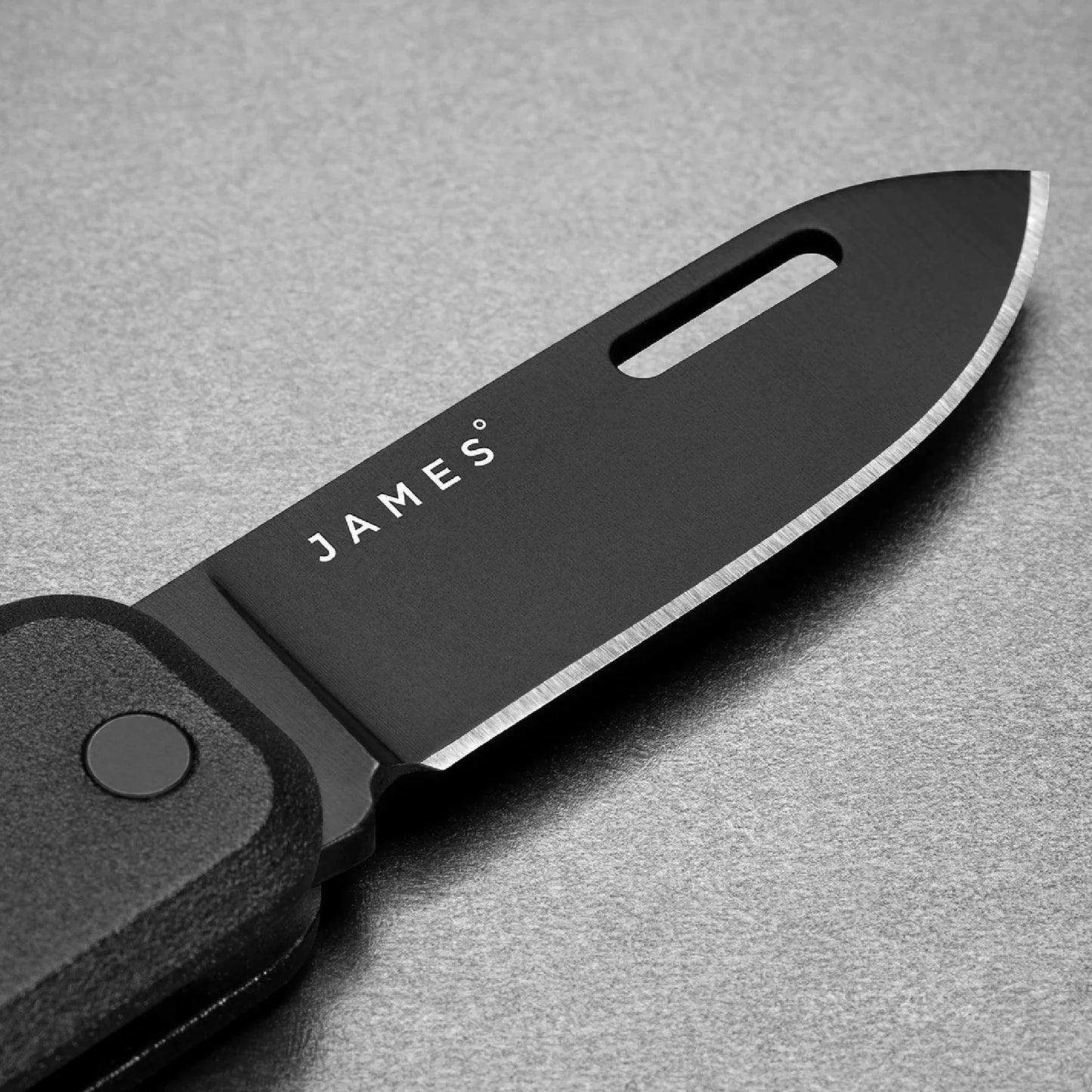 The James Brand The Elko Aluminum Straight, Black/Black