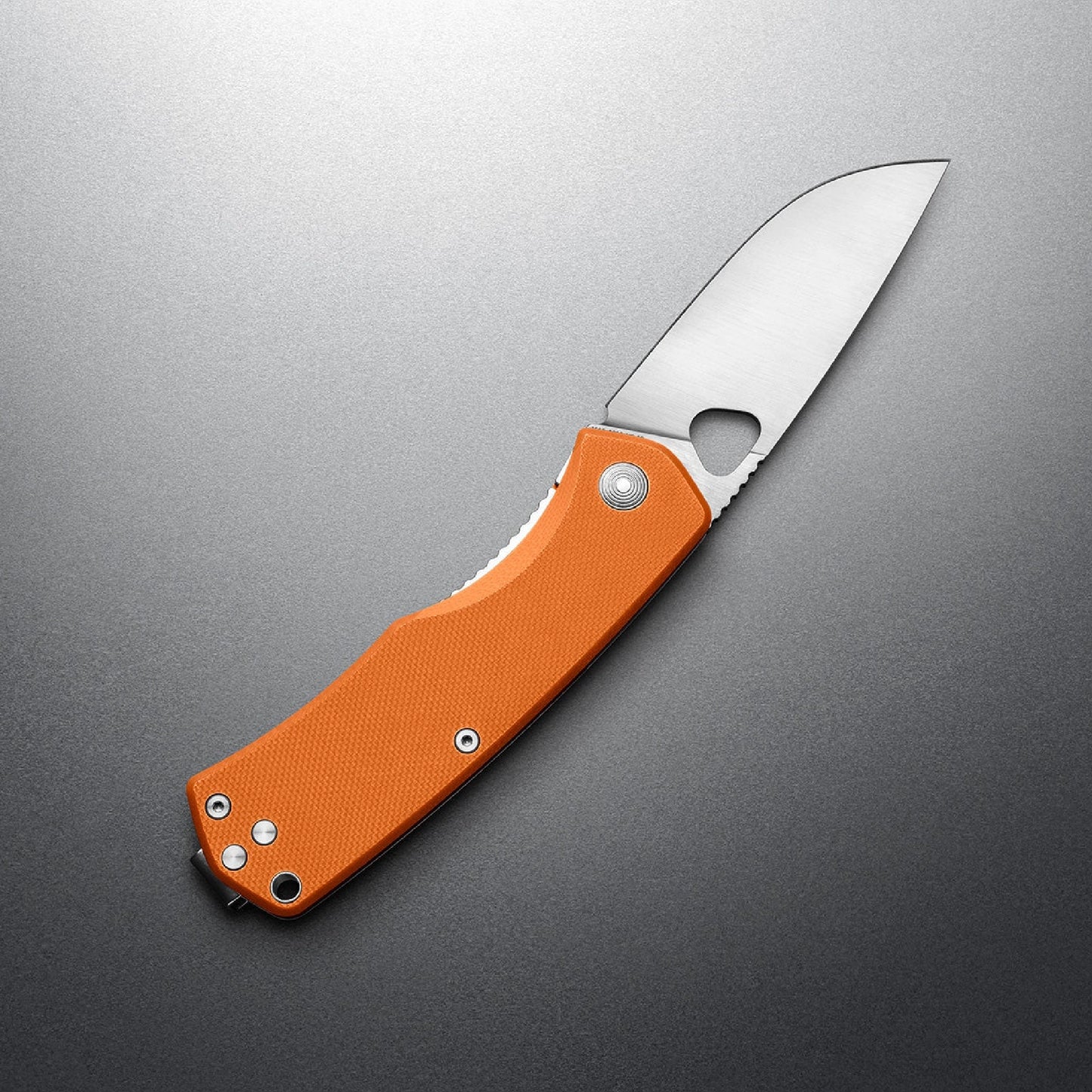 The James Brand The Folsom G10 Straight, Orange/Stainless