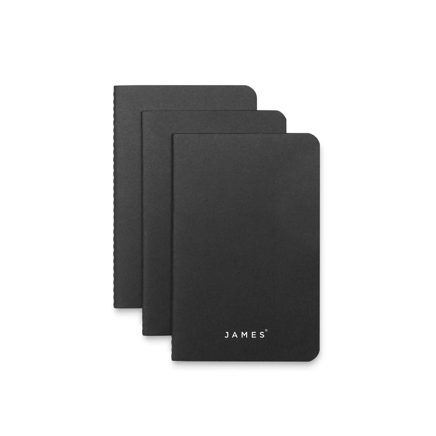 The James Brand The Notebooks Matte Black, 3-Pakk