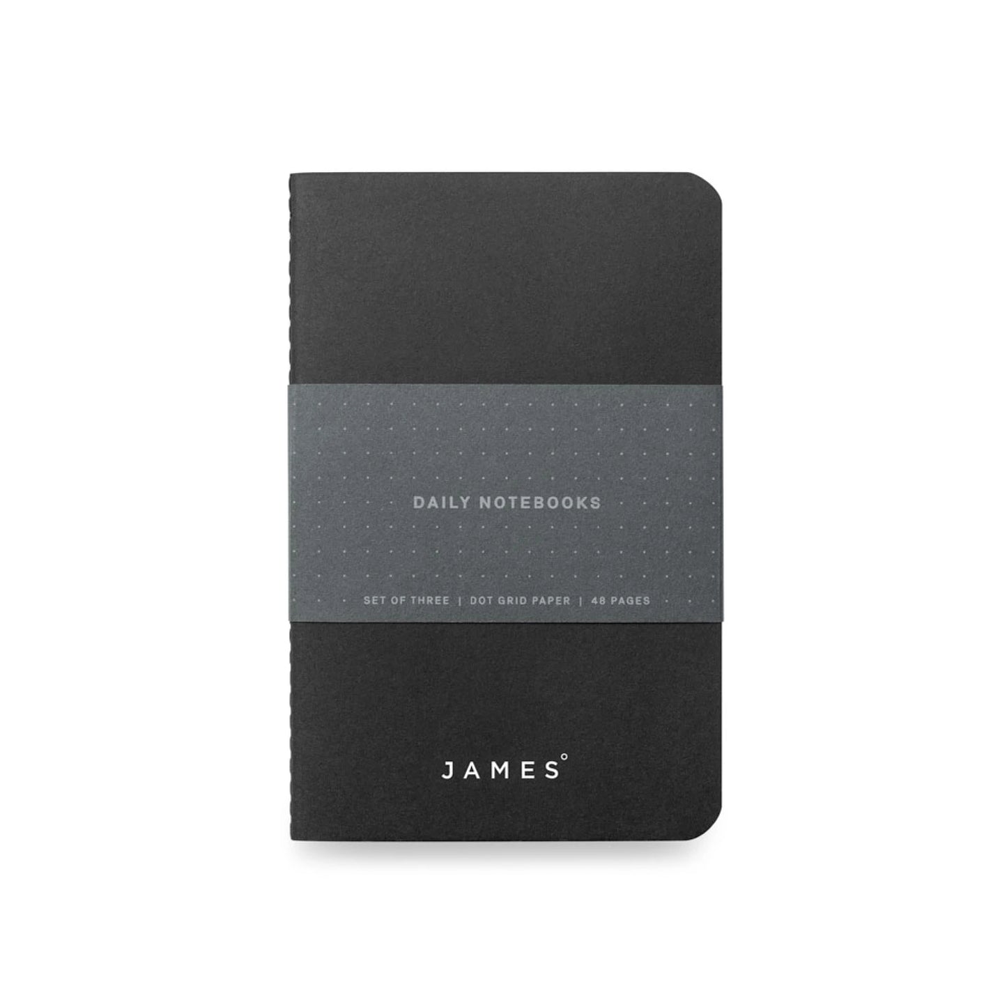 The James Brand The Notebooks Matte Black, 3-Pakk