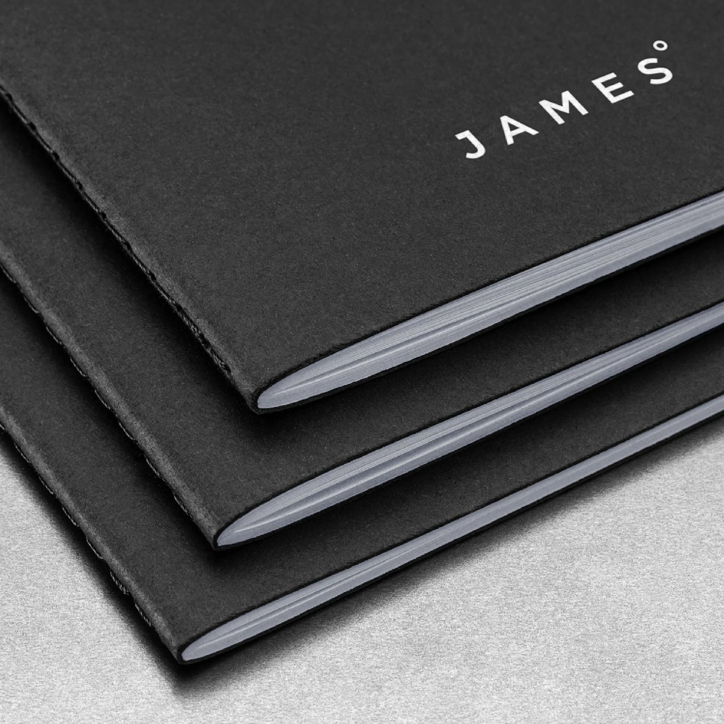 The James Brand The Notebooks Matte Black, 3-Pakk