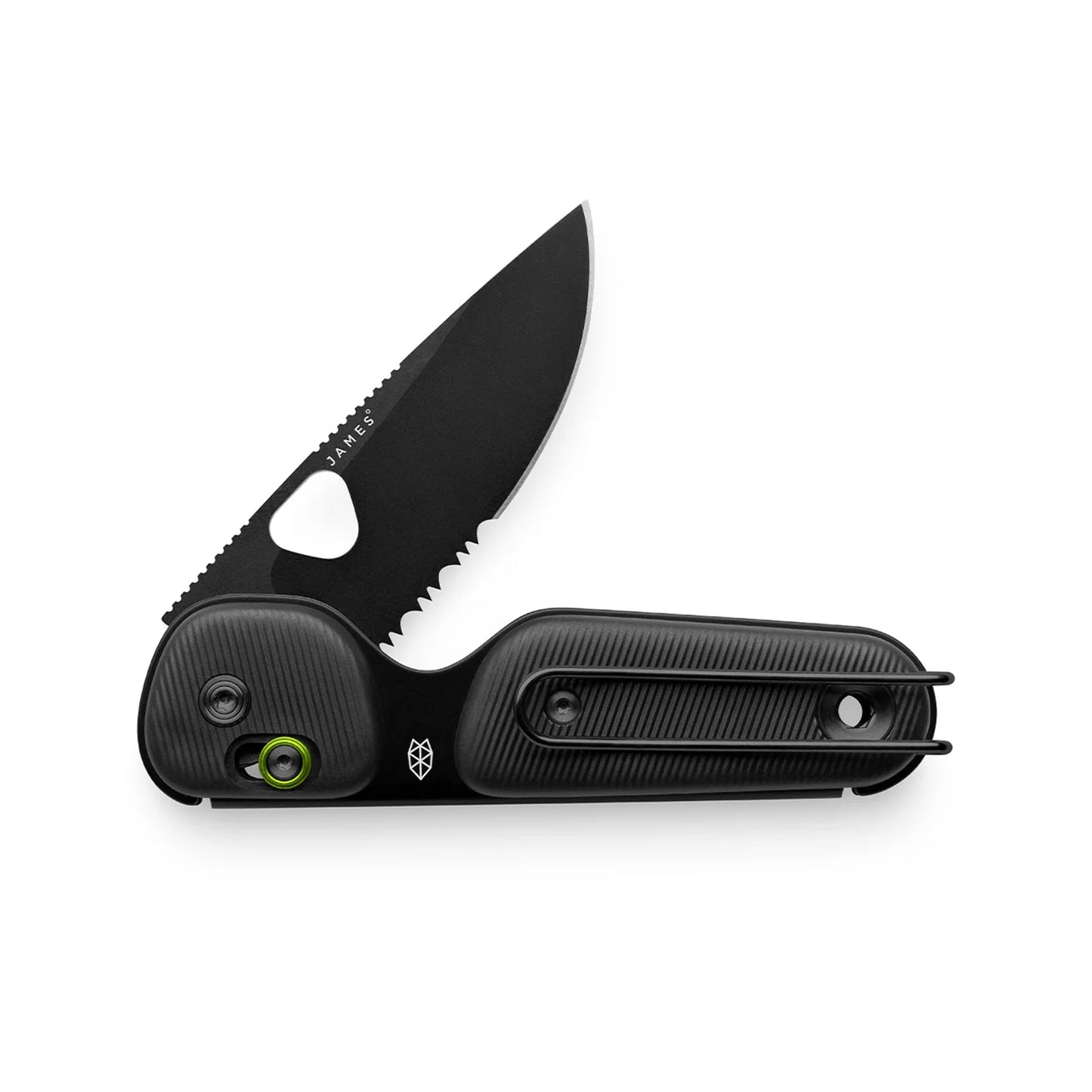 The James Brand The Redstone PP Serrated, Black/Black