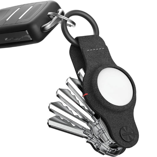 KeySmart® Air Vegan Leather, Black