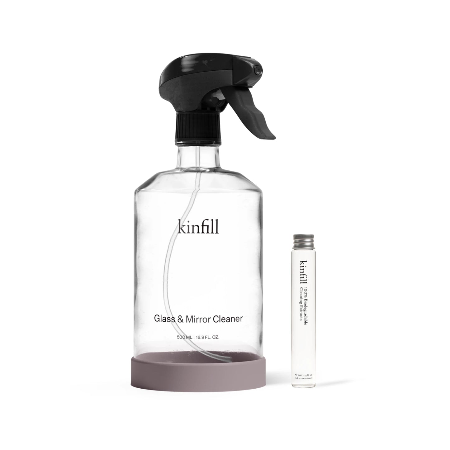 Kinfill Starter Kit Glass & Mirror Cleaner, Brune