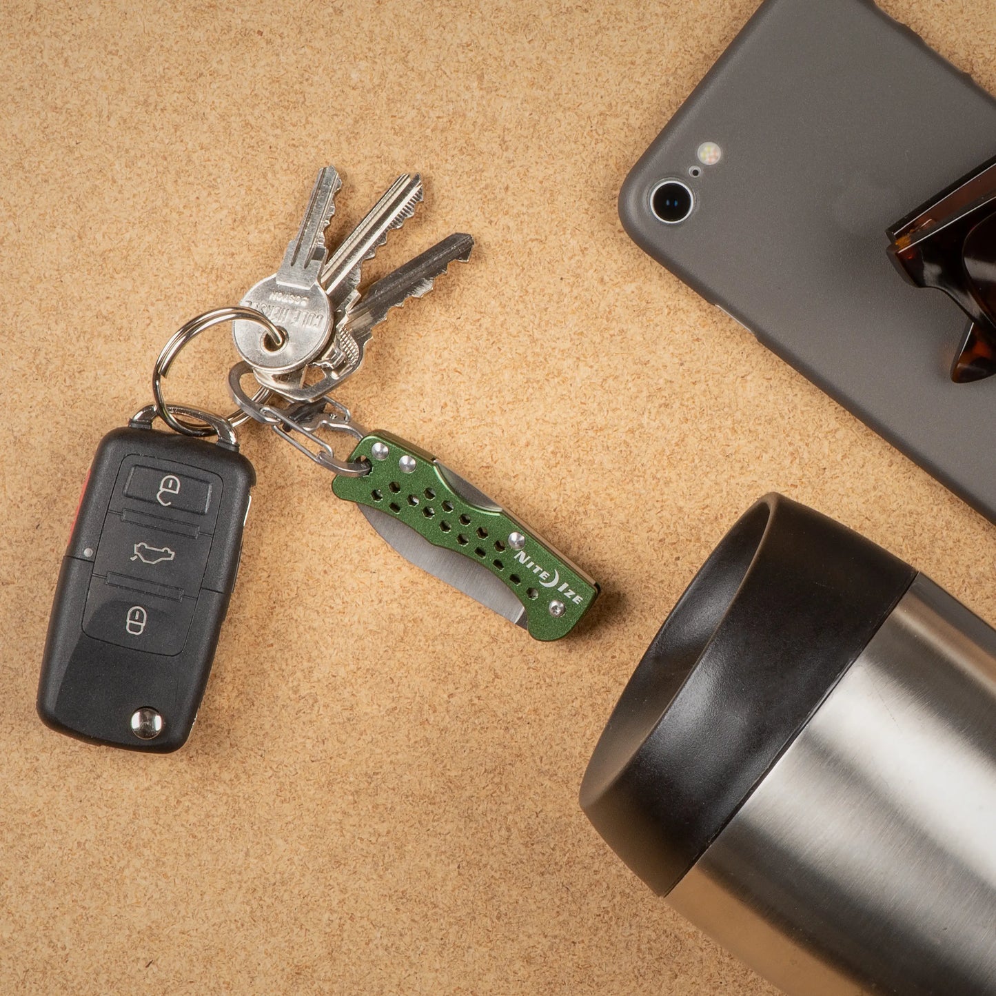 Nite Ize DoohicKey® Key Chain Knife, Olive