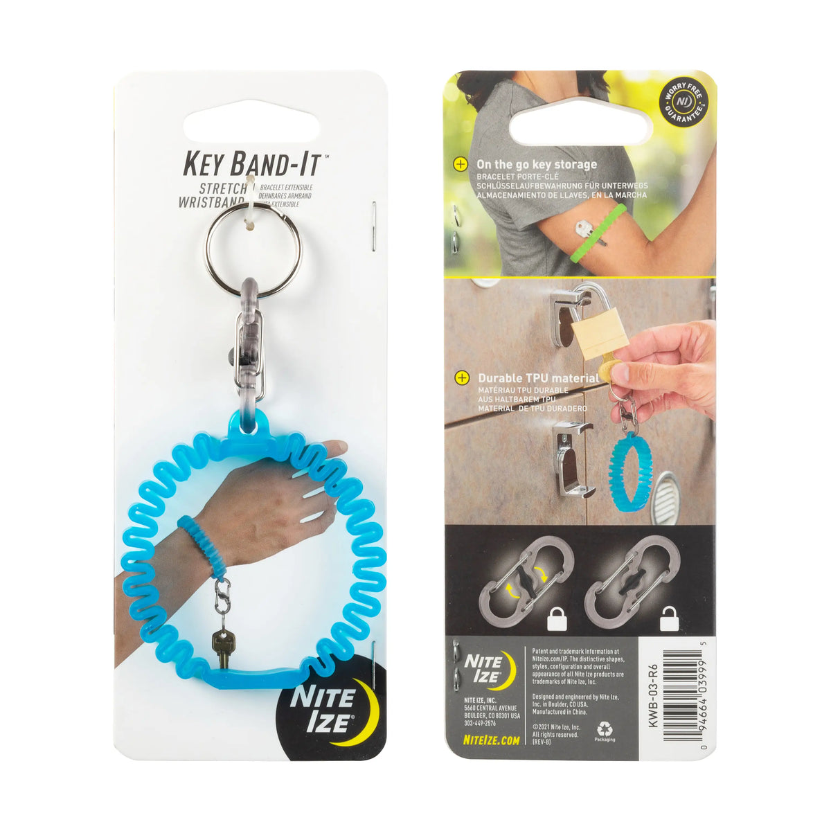 Nite Ize Key Band-It Stretch Wristband, Blue