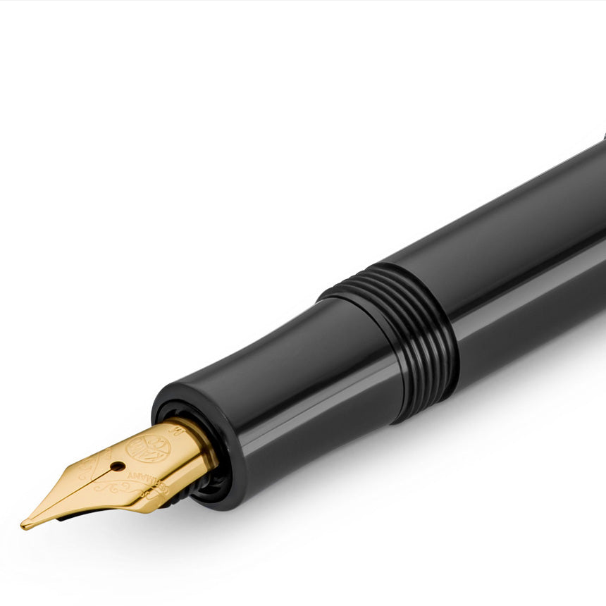 Kaweco Classic Sport Guilloche Fountain Pen Fine, Black