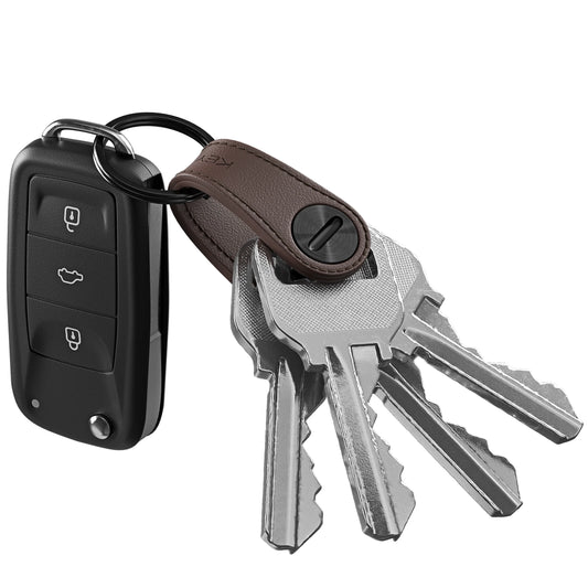 KeySmart® Mini Leather, Brown