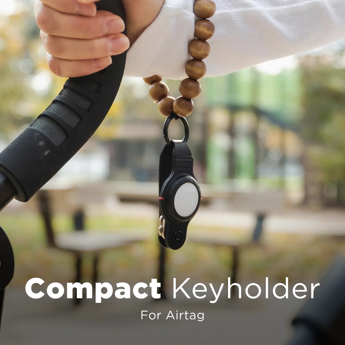 KeySmart® Air Vegan Leather, Black