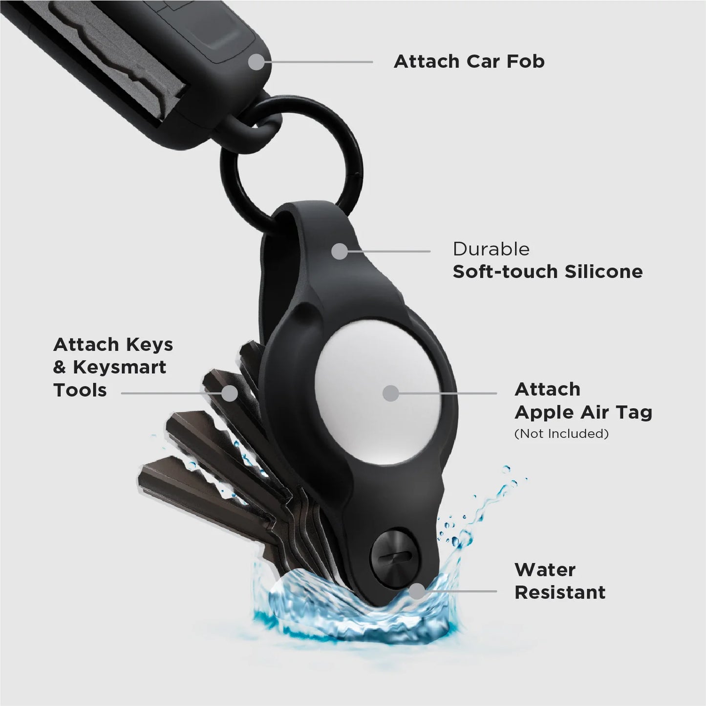 KeySmart® Air Flex, Black