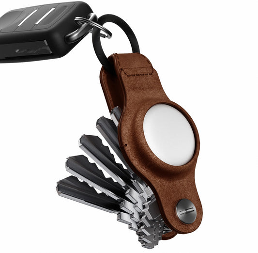 KeySmart® Air Genuine Leather, Brown