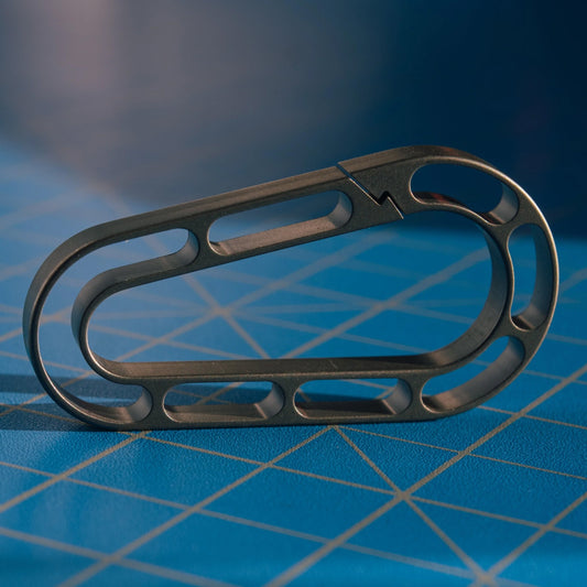 CountyComm Titanium Skeleton EDM Carabiner