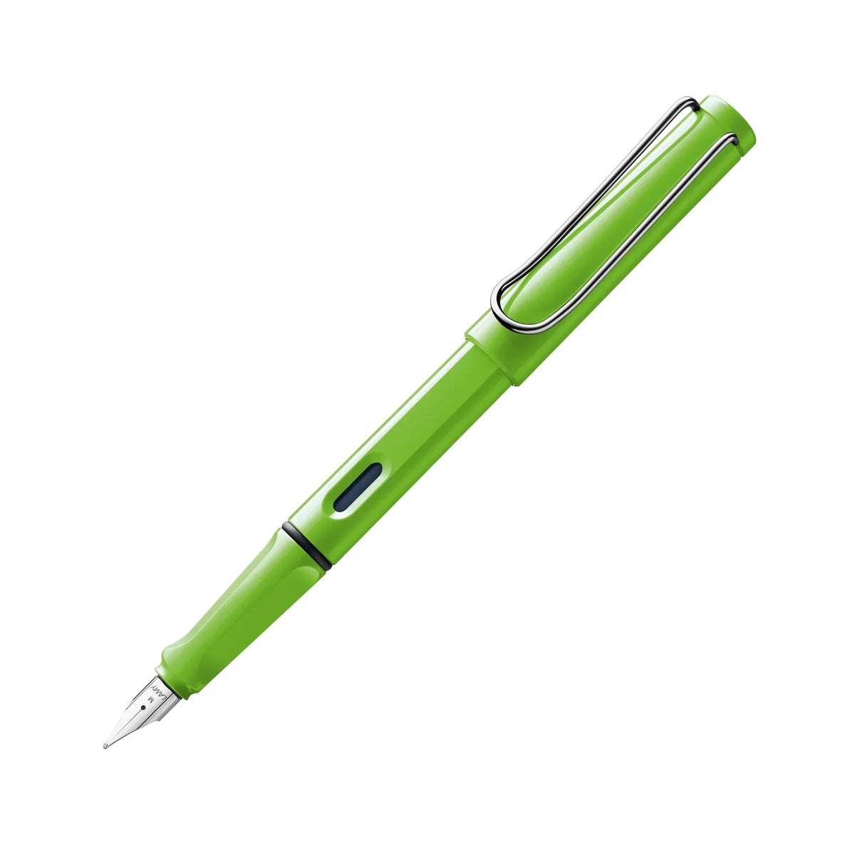 LAMY Safari Fountain Pen Green på hvit bakgrunn