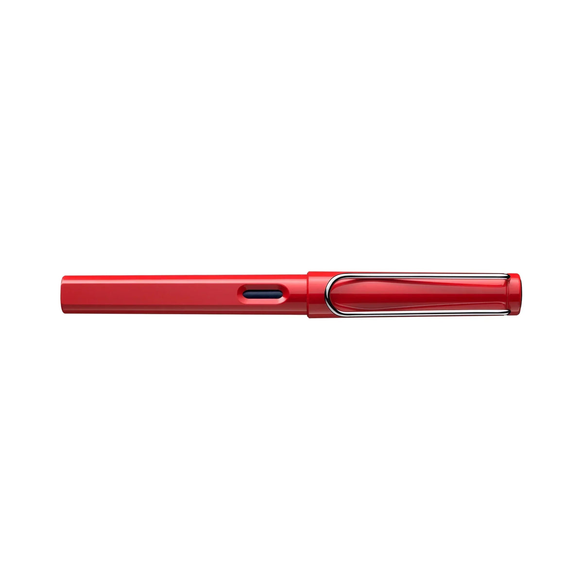 LAMY Safari Fountain Pen Shiny Red på hvit bakgrunn