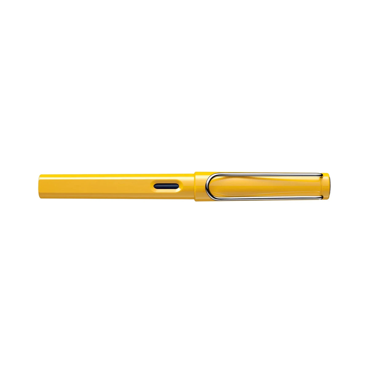 LAMY Safari Fountain Pen Shiny Yellow på hvit bakgrunn