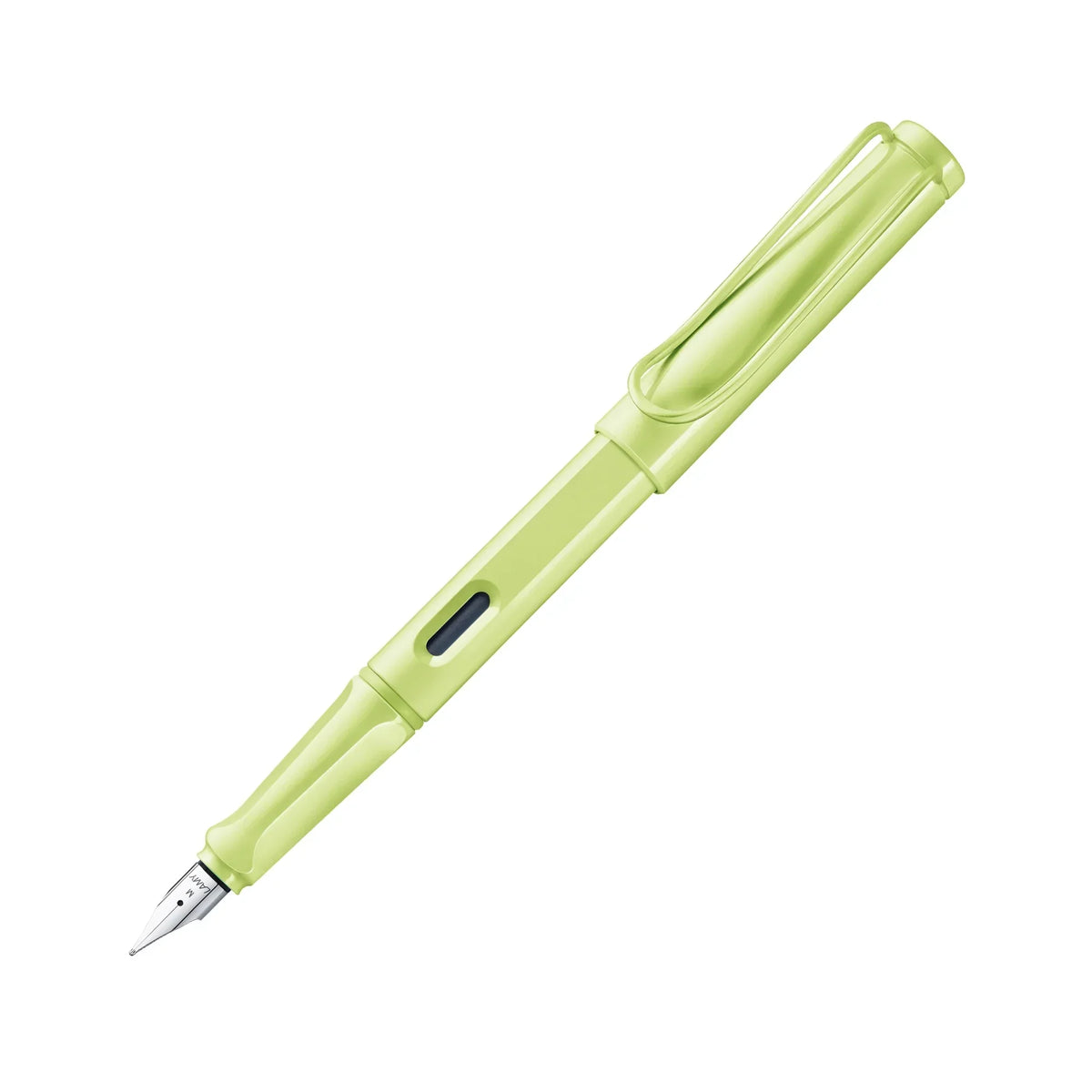 LAMY Safari Fountain Pen Springgreen på hvit bakgrunn