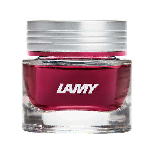 LAMY T 53 Crystal Ink Ruby, 30 ml på hvit bakgrunn