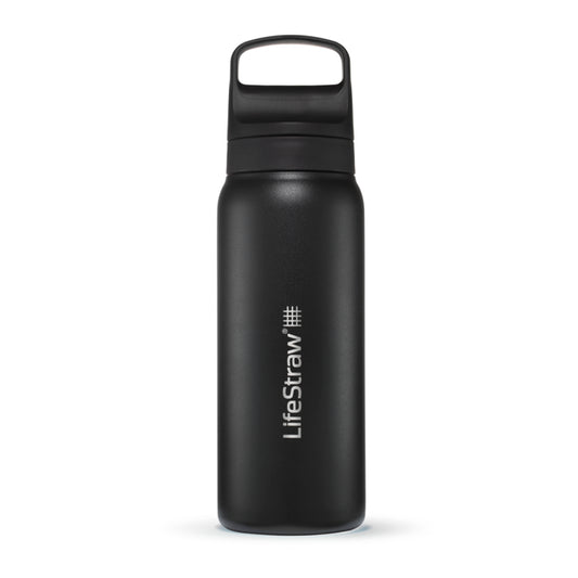 LifeStraw® Go Filter Water Bottle 2.0 Stainless Steel Black, 700ml