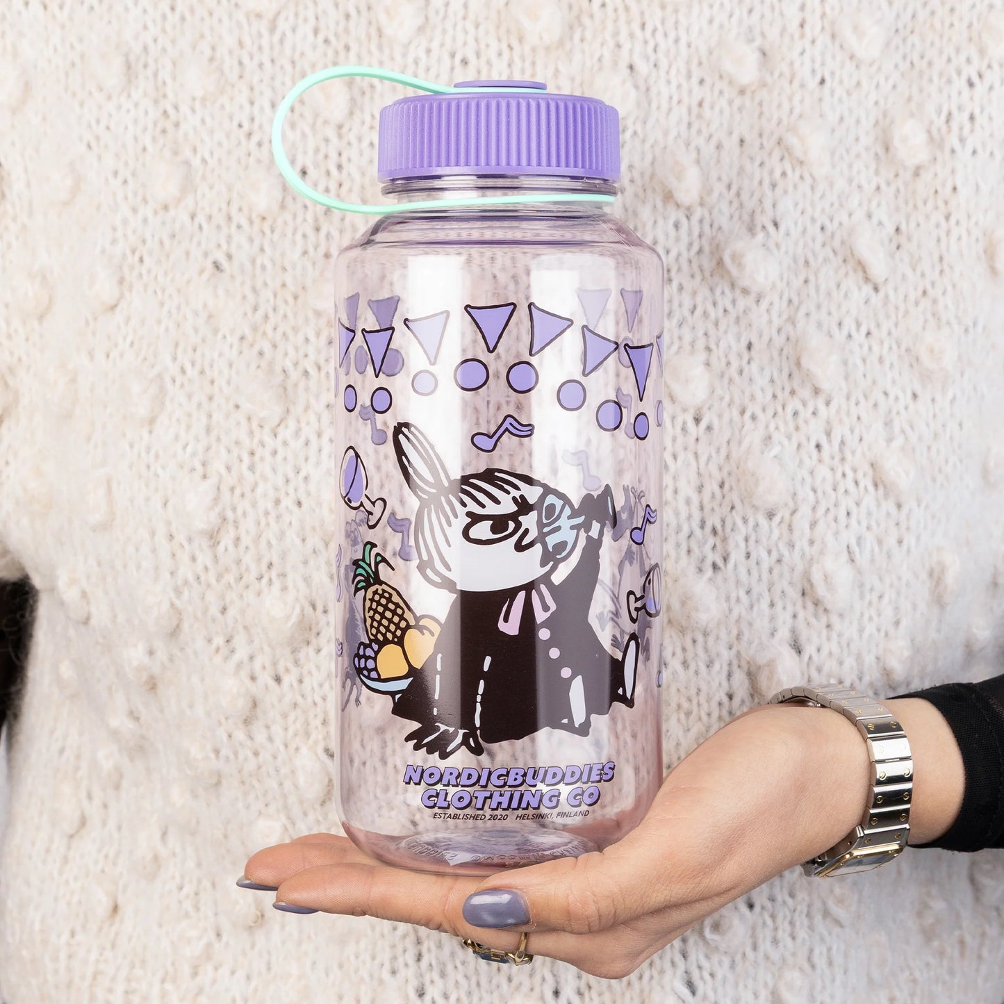 Nordicbuddies Little My Party Water Bottle, 500 ml