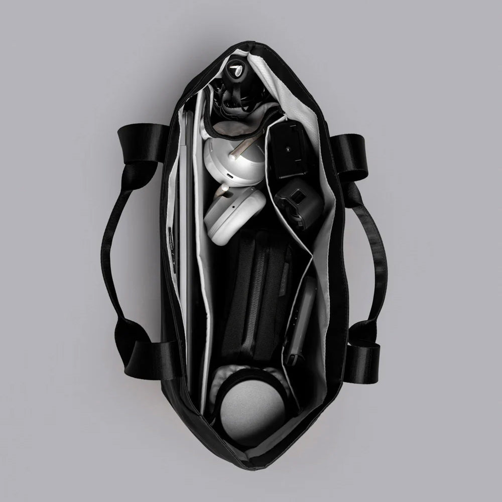 ALPAKA Elements Tote Axoflux 210D, Black/Grey, Large