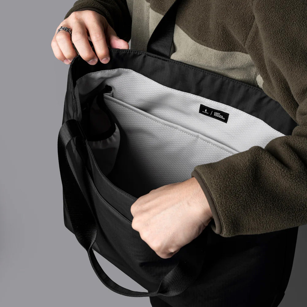 ALPAKA Elements Tote Axoflux 210D, Black/Grey, Large