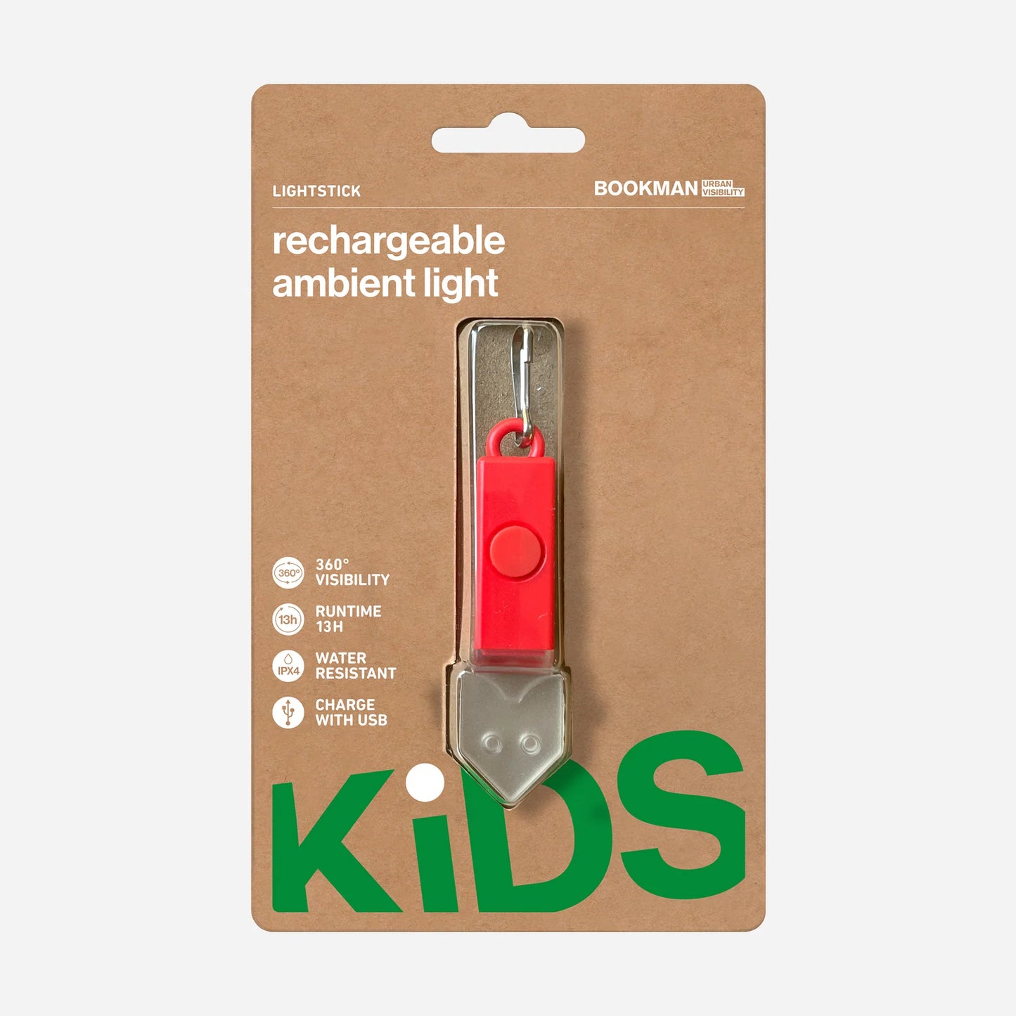 Bookman Urban Visibility Lightstick Kids, Red Fox