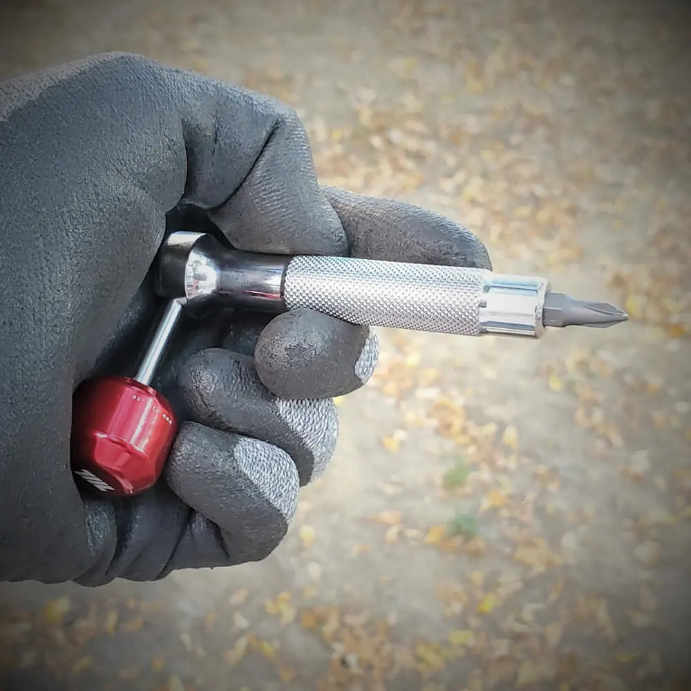 711L Lollipop Bit Driver, Stainless Steel / Red